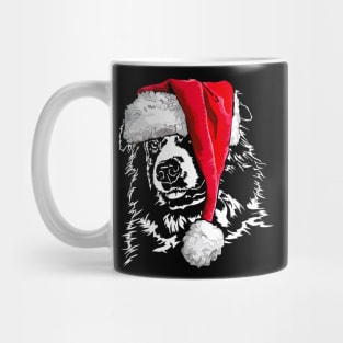 Santa Australian Shepherd Christmas dog Aussie mom gift Mug